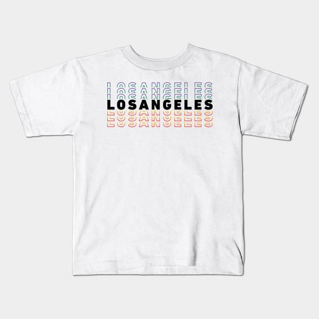 Los Angeles Pride Kids T-Shirt by BeyondTheDeck